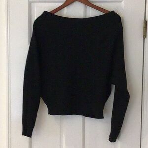 Black Women’s Boatneck Sweater, dreamers by debut. Worn once.